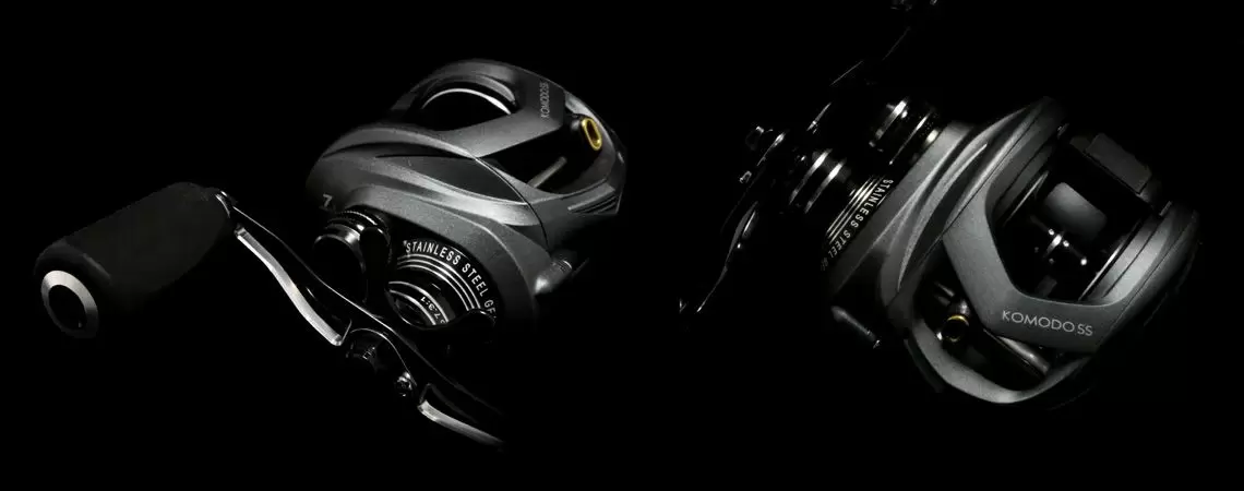 KOMODO SS LOW PROFILE BAITCAST REEL - Okuma Komodo SS Low Profile Baitcast Reel-Stainless steel gearing and drive shafts-Amazing levels of drag output KOMODO SS LOW PROFILE BAITCAST REEL - Okuma Komodo SS Low Profile Baitcast Reel-Stainless steel gearing and drive shafts-Amazing levels of drag output